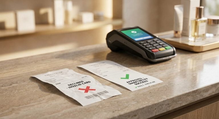 Realistic representation of stabilized transaction approval rates and recovered payment outcomes resulting from SmartRetry decisions based on issuer response codes and soft declines.
