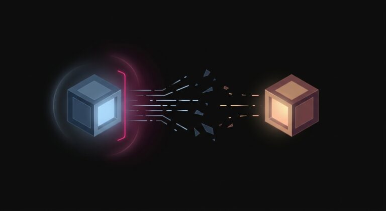 Conceptual illustration of a London issuing bank lacking confidence in a Tokyo-acquired merchant, leading automated risk models to decline an otherwise valid cross-border payment.