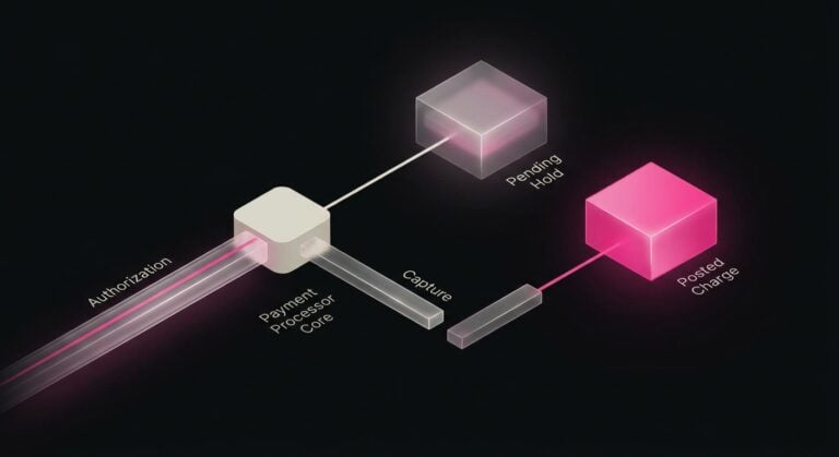 Conceptual image of a pending hold and delayed capture creating the appearance of double billing.